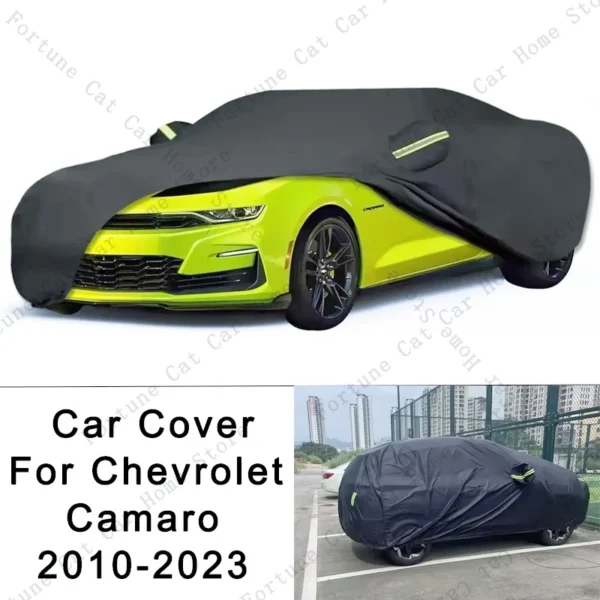 Waterproof Full Car Covers for Chevrolet Chevy Camaro 2010-2023 Custom Heavy Duty Waterproof All Weather Protection Outdoor 2017